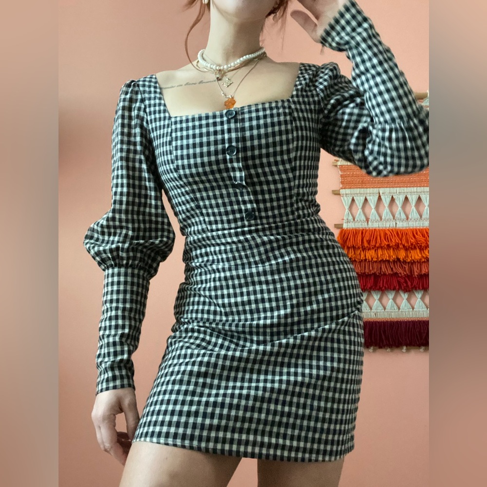 ‘Essue’ gingham dress (Simon’s)